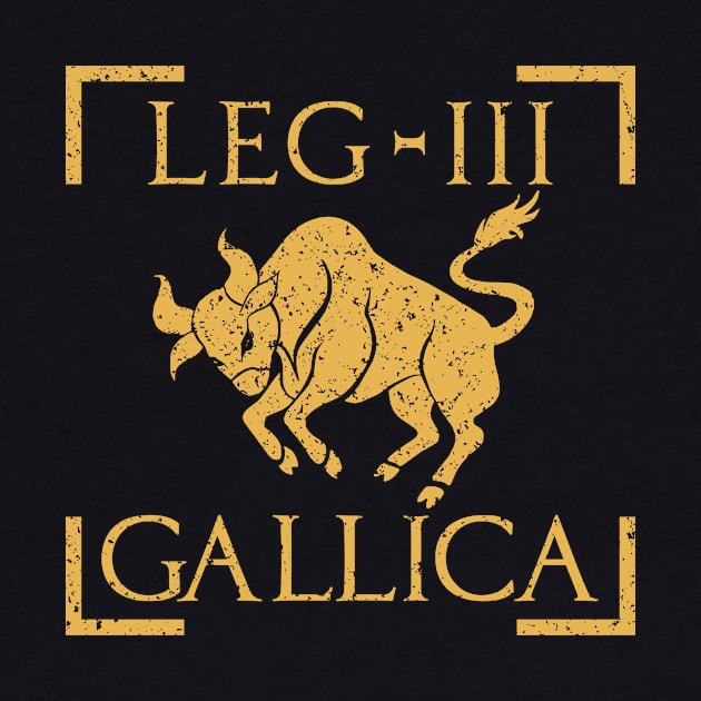 Legio III Gallica Taurus Bull Emblem Roman Legion by zeno27